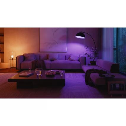 Kezdőkészlet Philips Hue WHITE AND COLOR AMBIANCE 2xE27/8,1W 1000-20000K + Hue bridge