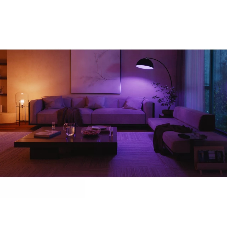 Kezdőkészlet Philips Hue WHITE AND COLOR AMBIANCE 2xE27/8,1W 1000-20000K + Hue bridge