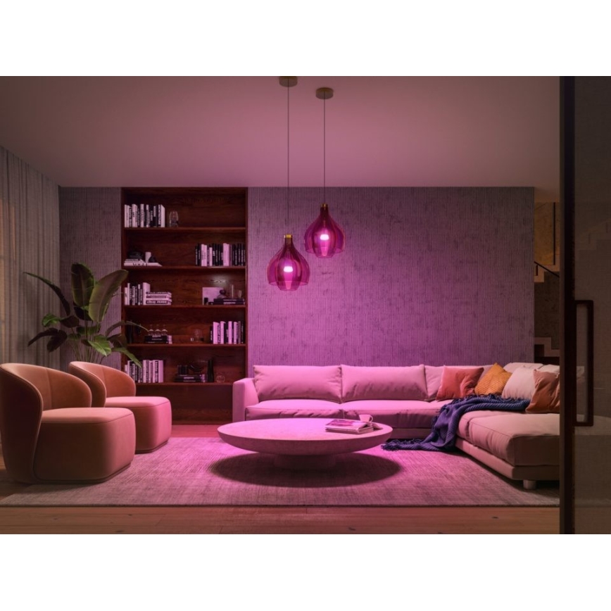 Kezdőkészlet Philips Hue WHITE AND COLOR AMBIANCE 2xE27/9W/230V 2000-6500K + Hue bridge