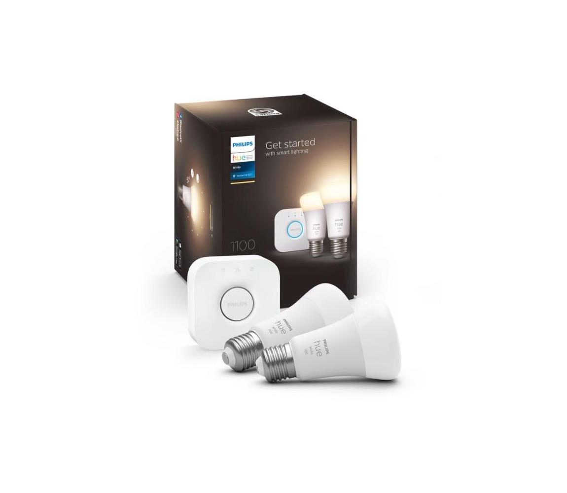 Kezdőkészlet Philips Hue WHITE 2xE27/9,5W 2700K + összekötő eszköz 871951428911600