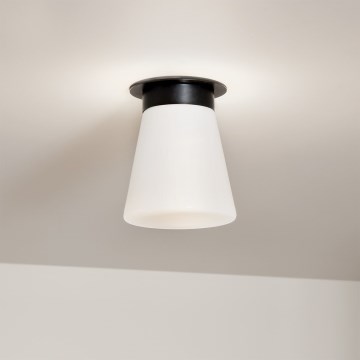 Kichler - ALBERS mennyezeti lámpa 1xE27/40W/230V átm. 21,6 cm fekete