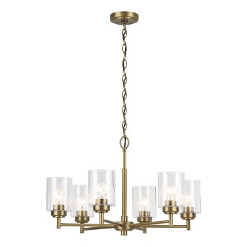 Kichler - Csillár láncon WINSLOW 6xE27/60W/230V átm. 66 cm réz
