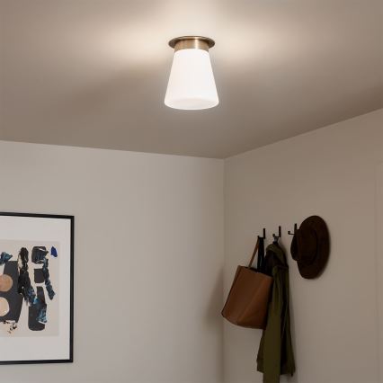 Kichler - ALBERS mennyezeti lámpa 1xE27/40W/230V, átm. 21,6 cm, bronzszínű