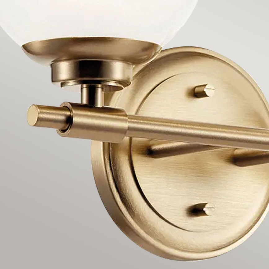 Kichler - LED Fürdőszobai fali lámpa BENNO 2xG9/3W/230V IP44 réz