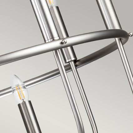 Kichler - Láncos csillár CAPITOL HILL 12xE14/40W/230V matt króm