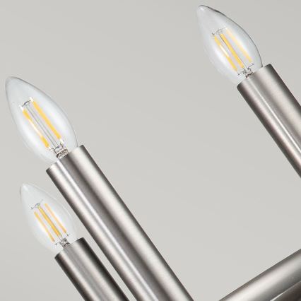 Kichler - Láncos csillár CAPITOL HILL 6xE14/40W/230V matt króm