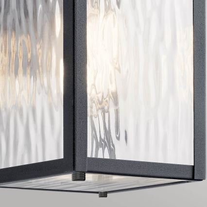 Kichler - Kültéri fali lámpatest CAPPANNA S 1xE27/60W/230V IP44 fekete