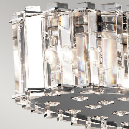 Kichler - LED Fürdőszobai csillár zsinóron CRYSTAL SKYE 12xG9/3W/230V IP44