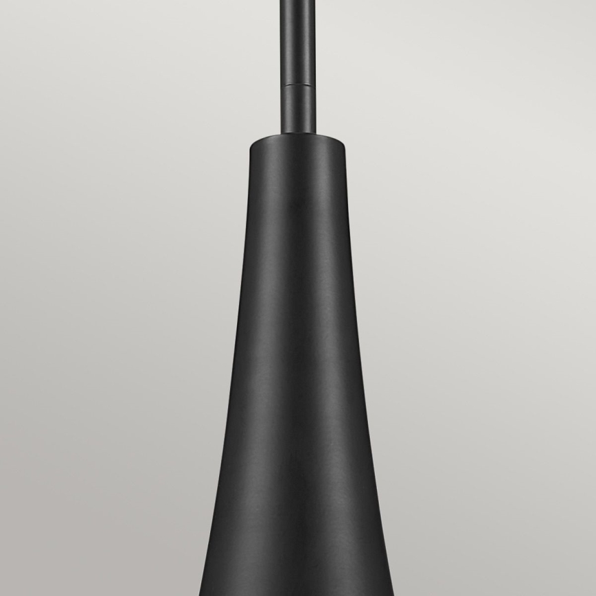 Kichler - DEELA rúddal szerelt csillár 1xE27/60W/230V átm. 17,8 cm fekete