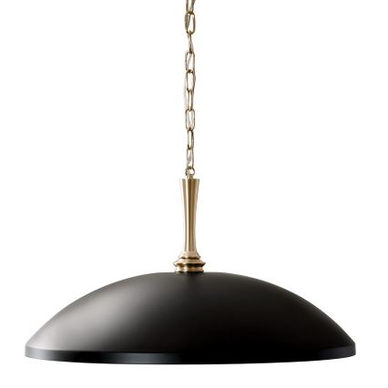 Kichler - Csillár láncon DELAROSA 1xE27/60W/230V fekete/réz
