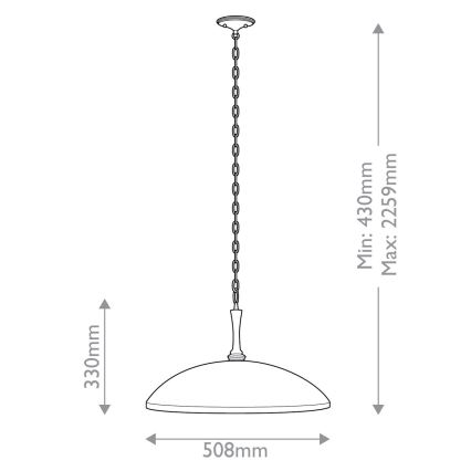 Kichler - Csillár láncon DELAROSA 1xE27/60W/230V fekete/réz
