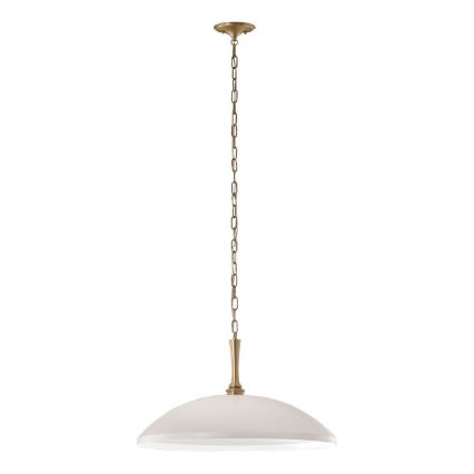 Kichler - Csillár láncon DELAROSA 1xE27/60W/230V fehér/réz