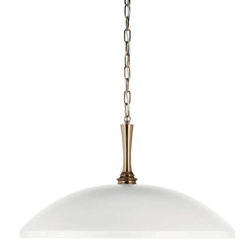Kichler - Csillár láncon DELAROSA 1xE27/60W/230V fehér/réz