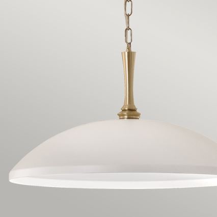 Kichler - Csillár láncon DELAROSA 1xE27/60W/230V fehér/réz