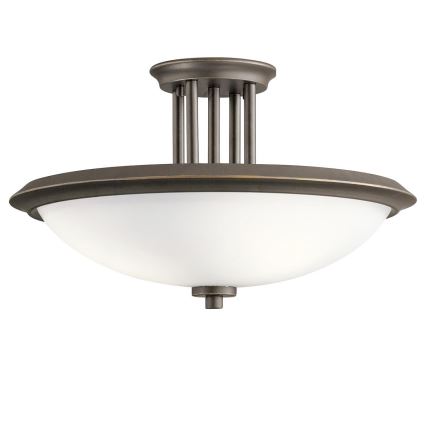 Kichler - Felületre szerelhető csillár  DREYFUS 3xE27/60W/230V bronz