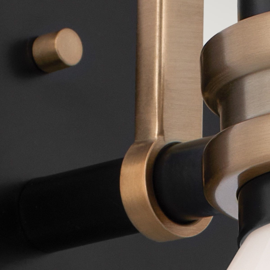 Kichler - LED Fürdőszobai fali lámpa FARUM 1xG9/3W/230V IP44 fekete/réz