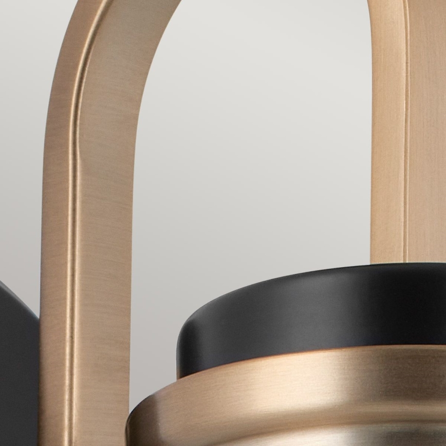 Kichler - LED Fürdőszobai fali lámpa FARUM 1xG9/3W/230V IP44 fekete/réz