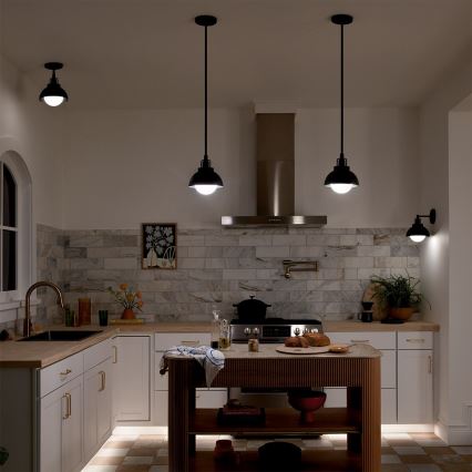 Kichler - Fali lámpa NIVA 1xE27/40W/230V fekete