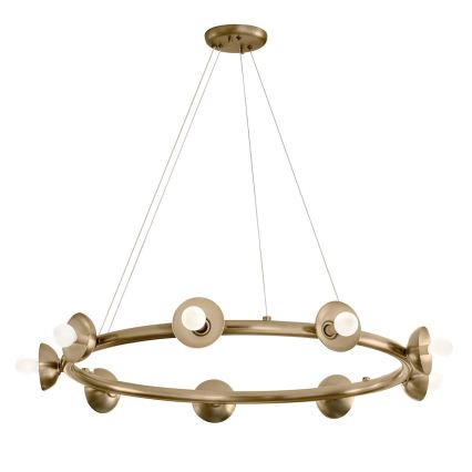 Kichler - Kábelcsillár PALTA 9xE14/40W/230V aranyszínű
