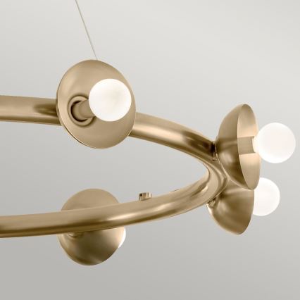Kichler - Kábelcsillár PALTA 9xE14/40W/230V aranyszínű
