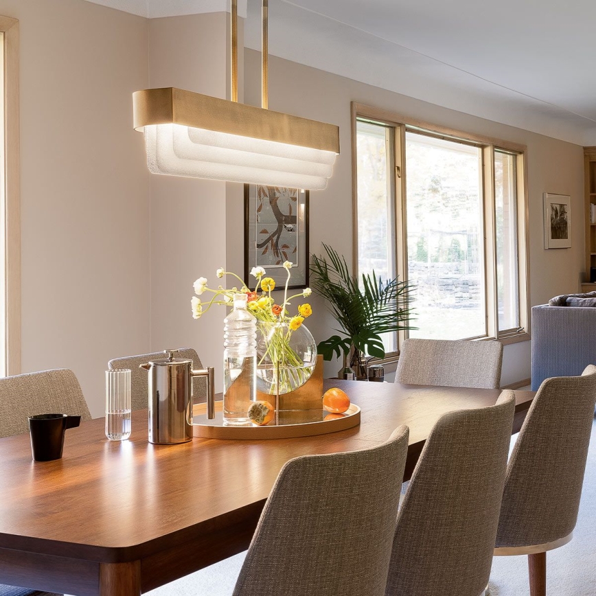 Kichler - LED rúdon szerelt csillár SERENE LED/40W/230V arany