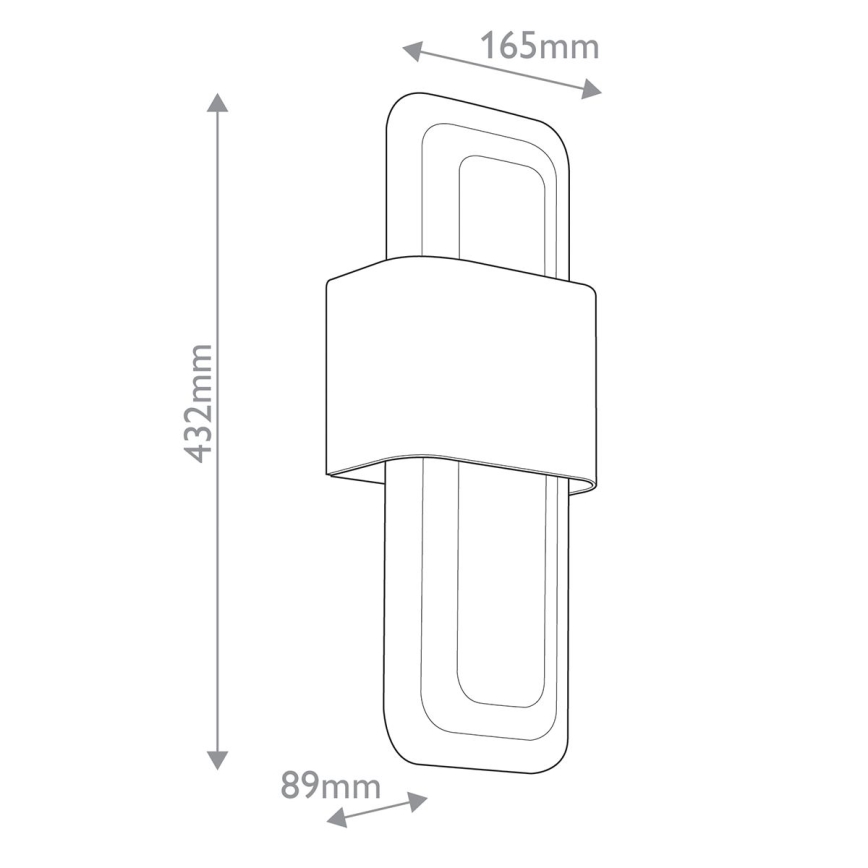 Kichler - LED Fali lámpa SERENE LED/16W/230V réz