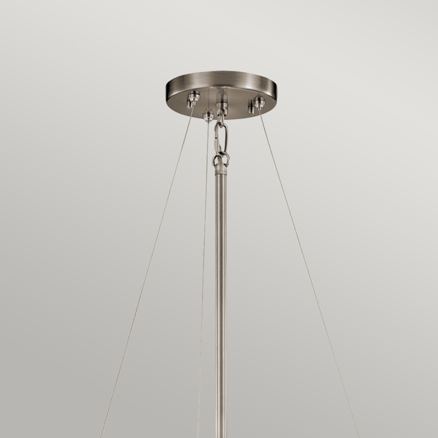 Kichler - Csillár rúdon SILVER CORAL 3xE27/100W/230V matt króm
