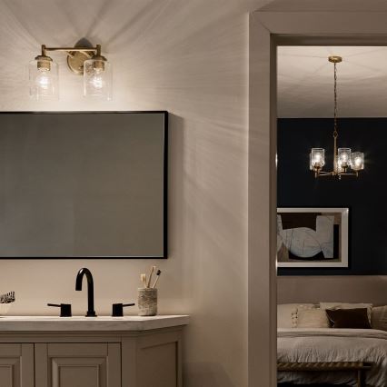 Kichler - Fali lámpa WINSLOW 2xE27/60W/230V réz