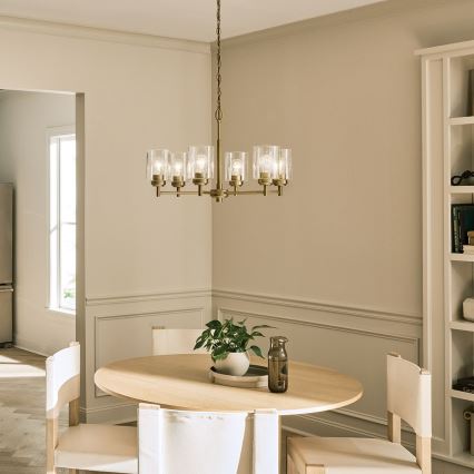 Kichler - Csillár láncon WINSLOW 6xE27/60W/230V átm. 66 cm réz