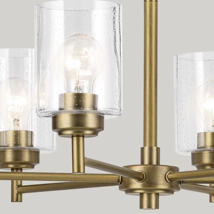 Kichler - Csillár láncon WINSLOW 6xE27/60W/230V átm. 66 cm réz