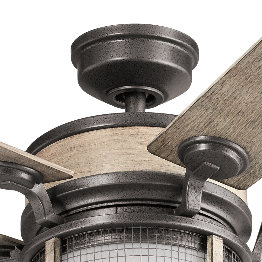 Kichler - LED Dimmelhető mennyezeti ventilátor AHRENDALE LED/10W/230V IP44 + távirányítás