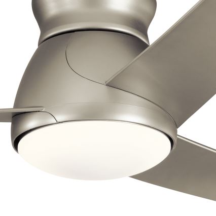 Kichler - LED Dimmelhető mennyezeti ventilátor ERIS LED/10W/230V matt króm IP44 + távirányítás