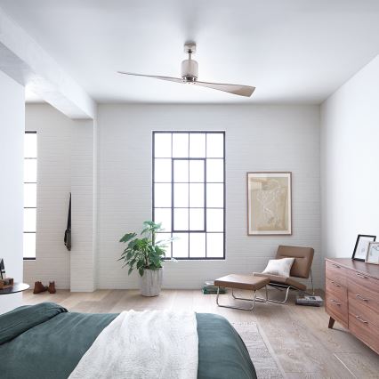 Kichler - Mennyezeti ventilátor FERRON fényezett króm + távirányítás