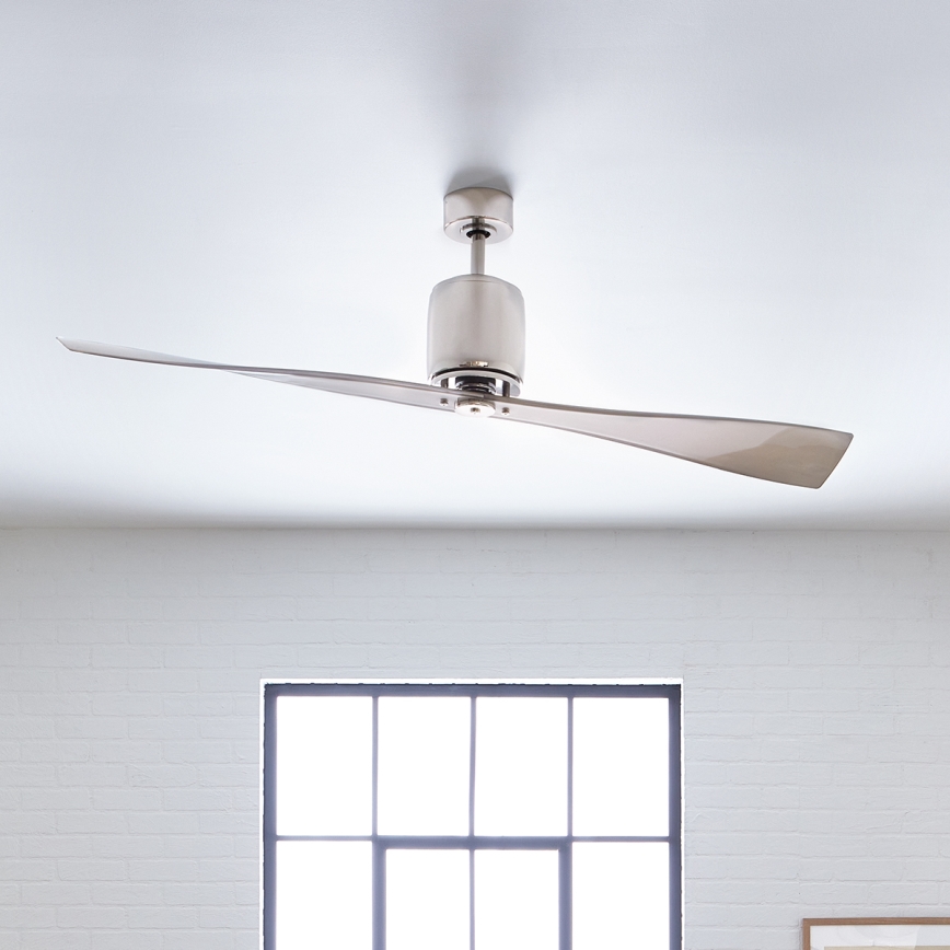 Kichler - Mennyezeti ventilátor FERRON fényezett króm + távirányítás