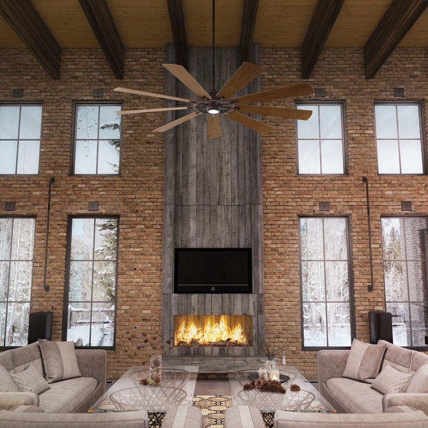 Kichler - LED Dimmelhető mennyezeti ventilátor GENTRY LED/14W/230V átm. 216 cm + távirányítás