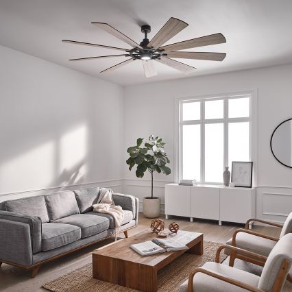 Kichler - LED Dimmelhető mennyezeti ventilátor GENTRY LED/14W/230V átm. 216 cm + távirányítás