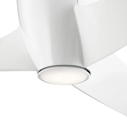 Kichler - LED Dimmelhető mennyezeti ventilátor PHREE LED/10W/230V fehér + távirányítás