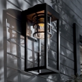 Kichler - Kültéri fali lámpa HONE M 1xE27/60W/230V IP44 fekete