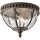 Kichler - Kültéri mennyezeti lámpa HALLERON 3xE14/40W/230V IP44 antracit