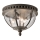 Kichler - Kültéri mennyezeti lámpa HALLERON 3xE14/40W/230V IP44 antracit