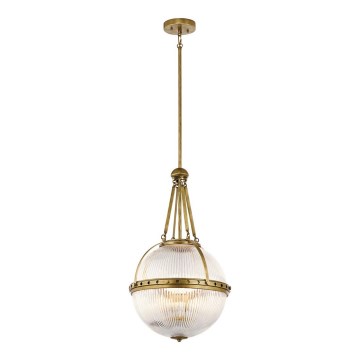 Kichler - Rudas csillár ASTER 3xE14/60W/230V sárgaréz