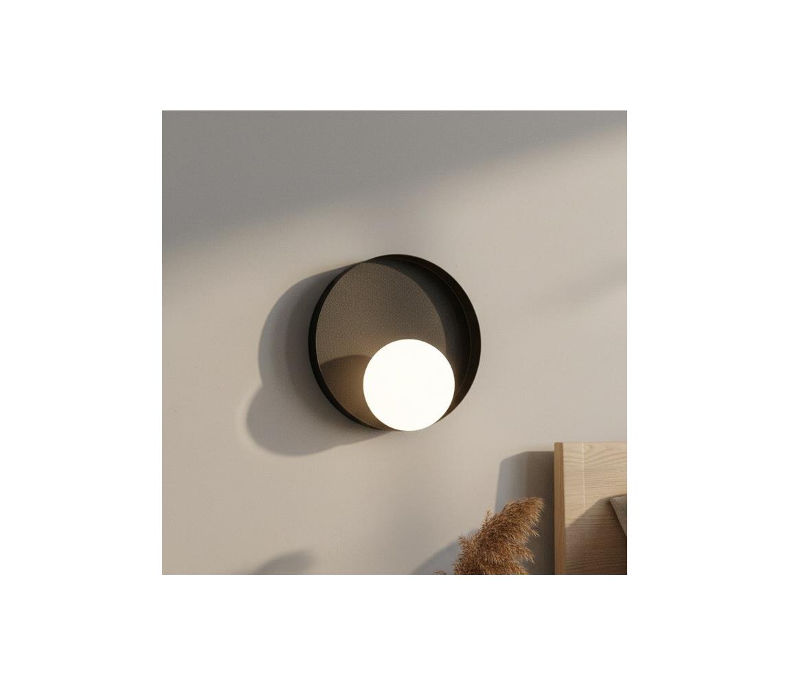 EMIBIG KIDO fali lámpatest 1xG9/8W/230V fekete 1532/K1