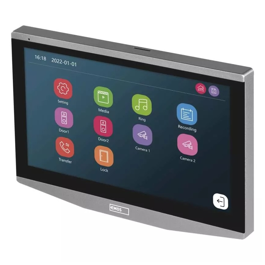 Kiegészítő monitor video csengőhöz GoSmart 12V Wi-Fi Tuya