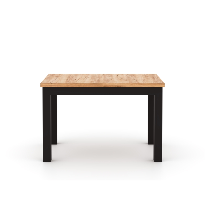 Kihúzható étkezőasztal DOO 120/160x75 cm dub craft/fekete