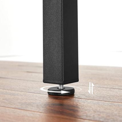 Kihúzható étkezőasztal ELDUR barna/fekete