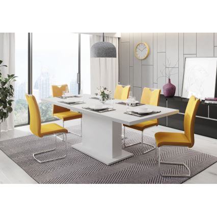 Kihúzható étkezőasztal STRAP 160/200 x 90 cm fehér