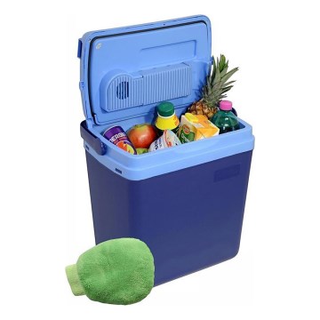 Kijelzős hűtőláda 48W/230/12V 25 l kék