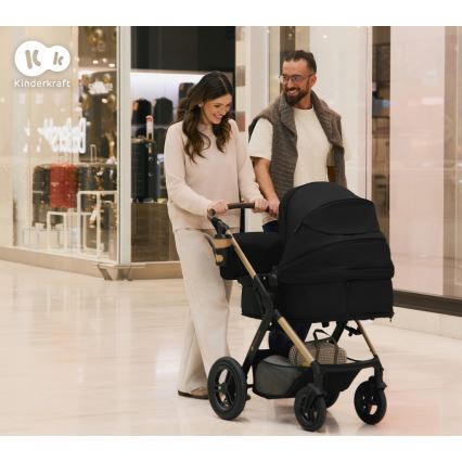 KINDERKRAFT - 3 az 1-ben multifunkciós babakocsi MOOV 2 XL Air Grey