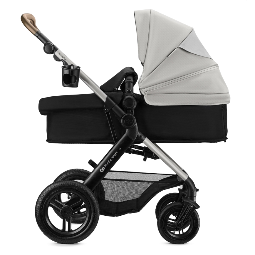 KINDERKRAFT - 3 az 1-ben multifunkciós babakocsi MOOV 2 XL Air Grey