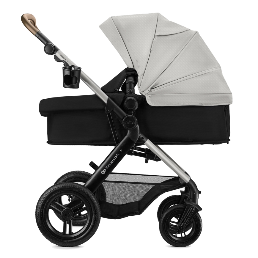 KINDERKRAFT - 3 az 1-ben multifunkciós babakocsi MOOV 2 XL Air Grey